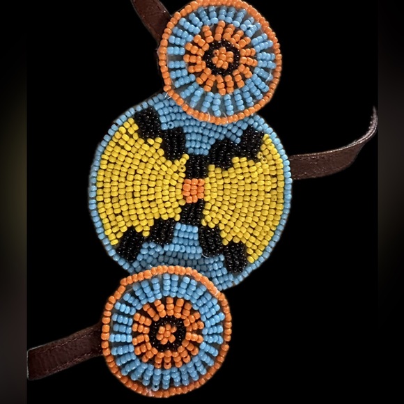 Woman's beaded flat sandals size 9.5 - Picture 4 of 9